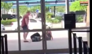 Un homme frappe violemment sa femme à la sortie d'un aéroport (vidéo)