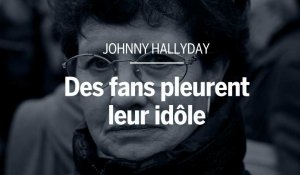 « C'est un membre de ma famille » : des fans de Johnny Hallyday pleurent leur idôle