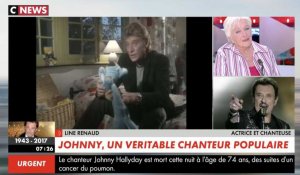 Line Renaud pleure la mort de Johnny Hallyday - ZAPPING TÉLÉ DU 06/12/2017