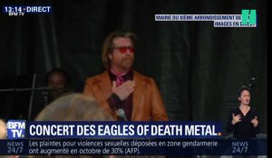 En hommage aux victimes du 13 novembre, les Eagles of Death Metal improvisent un concert