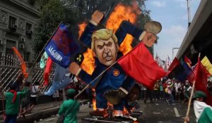 Manifestation anti-Trump et affrontements en marge du sommet de l'ASEAN à Manille