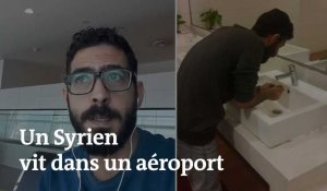 Coincé dans un aéroport depuis plus d'un mois, un Syrien raconte sa vie en zone de transit