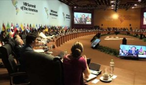 Lima: Session plénière du Sommet des Amérique