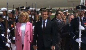Arrivée d'Emmanuel Macron aux Etats-Unis pour une visite d'Etat