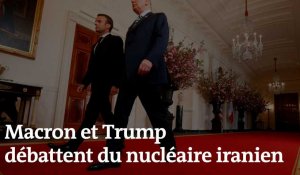 À la Maison Blanche, Macron et Trump débattent du nucléaire iranien 