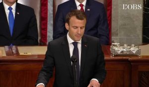 Quand Macron tacle Trump au Congrès américain