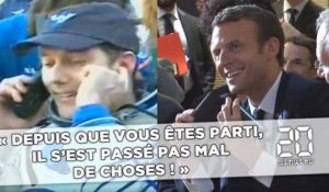 Macron à Pesquet: «Depuis que vous êtes parti, il s'est passé pas mal de choses»