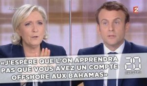 Marine Le Pen: «J'espère que l'on apprendra pas que vous avez un compte offshore aux Bahamas»