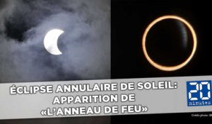 Eclipse annulaire de Soleil: L'apparition du spectaculaire «anneau de feu»