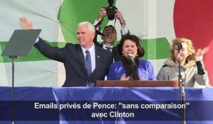 Emails privés de Pence: «sans comparaison» avec Clinton