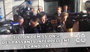 «Fillon démission!», en visite à Nîmes, le candidat est interpellé par des passants