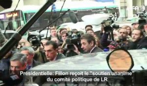 Fillon reçoit le «soutien unanime» du comité politique de LR