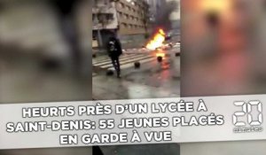 Heurts près d'un lycée à Saint-Denis: 55 jeunes placés  en garde à vue