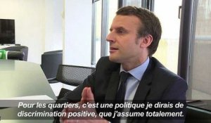 Macron en faveur de la «discrimination positive»