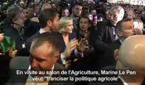 Marine Le Pen veut «franciser la politique agricole»