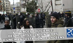 Violences policières: Des heurts éclatent lors d'une manifestation de lycéens