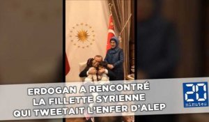Erdogan a rencontré Bana Al-Abed, la fillette syrienne qui tweetait l'enfer d'Alep