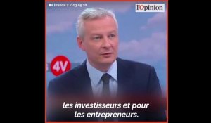 Suppression de l'«exit tax»: la justification de Bruno Le Maire