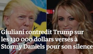 Giuliani contredit Trump sur les 130 000 dollars versés à l'actrice Stormy Daniels pour son silence