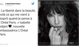 Isabelle Adjani devient la nouvelle égérie monde de l'Oréal Paris.
