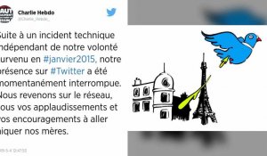 "Charlie Hebdo" tweete pour la première fois depuis janvier 2015.