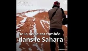 Algérie: De la neige dans le Sahara !