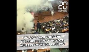Du gaz lacrymogène répandu lors d'un vote crucial au Parlement du Kosovo