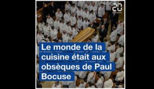 Le monde de la gastronomie française aux obsèques de Paul Bocuse