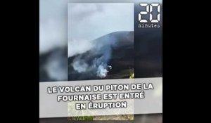 Le volcan du Piton de la Fournaise est entré en éruption