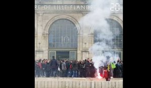 Les étudiants manifestent dans les rues de Lille contre la loi dite «ORE»