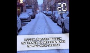 Neige :  56 départements en vigilance orange neige-verglas