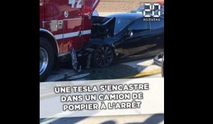 Une Tesla s'encastre dans un camion de pompier à l'arrêt, une enquête ouverte