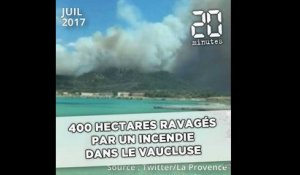 400 hectares ravagés par un incendie dans le Vaucluse