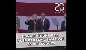 Etats-Unis: Donald Trump fait huer Barack Obama par 45.000 scouts
