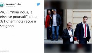 Grève à la SNCF : « on sort motivés pour continuer », dit la CGT Cheminots reçue à Matignon.