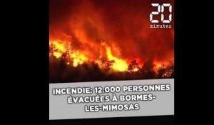 Incendie: 12.000 personnes évacuées près de Bormes-les-Mimosas