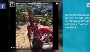 Jean-Baptiste Guégan rend  hommage à Johnny Hallyday à Saint-Barth