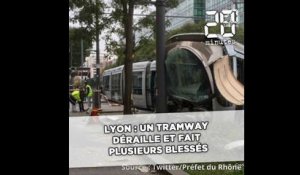 Lyon: Le tram déraille après une collision, un blessé grave, une dizaines de blessés légers
