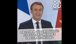 Macron à Ouagadougou: «Il est parti réparer la clim»