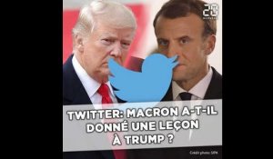 Macron a t-il donné une leçon de Twitter à Donald Trump ?