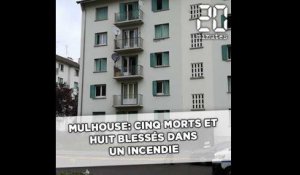 Mulhouse: Cinq morts et huit blessés dans l'incendie d'un immeuble