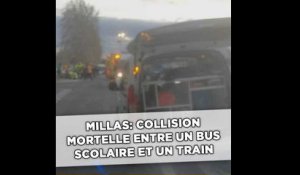 Quatre morts et des blessés dans une collision entre un bus scolaire et un train