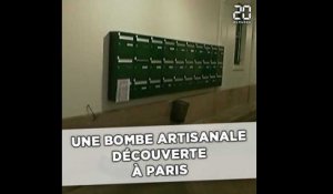 Une bombe artisanale découverte à Paris