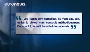 Armes chimiques : "Les Russes sont complices", selon Macron