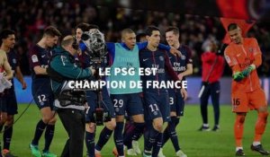 Le PSG champion de France après une victoire écrasante à Monaco