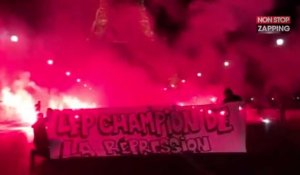 PSG : les supporters fêtent le titre de Champion de France face à la Tour Eiffel (Vidéo)