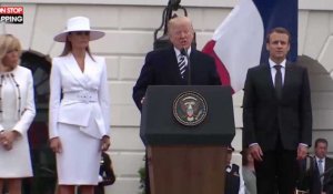 Arnaud Beltrame : Donald Trump lui rend hommage devant Emmanuel Macron (Vidéo)