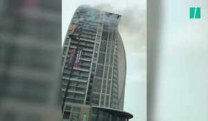 Une Trump Tower en feu en Azerbaïdjan