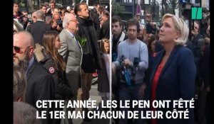 Marine et Jean-Marie Le Pen rendent hommage à Jeanne d'Arc, chacun de leur côté
