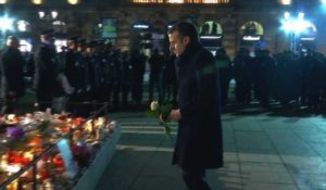 Macron rend hommage aux victimes de l'attentat de Strasbourg